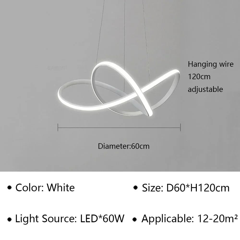 DecorBites™ LED Pendant Light Modern Luster for Living Dining Hall Bedroom Hotel Decor
