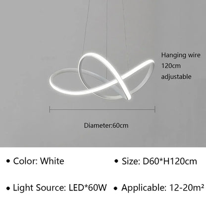 DecorBites™ LED Pendant Light Modern Luster for Living Dining Hall Bedroom Hotel Decor