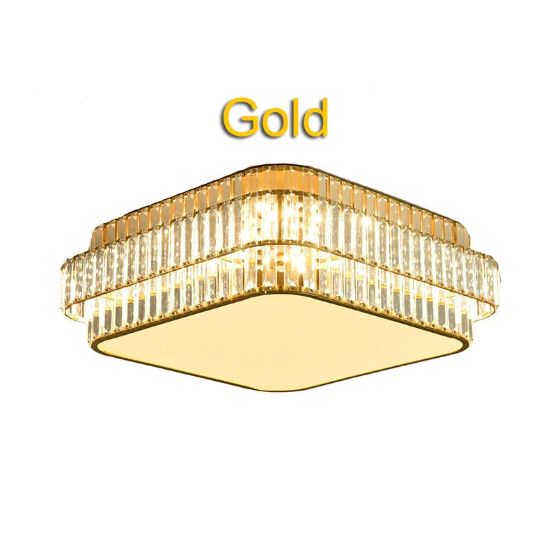 DecorBites™ Crystal LED Ceiling Lamp for Living Room Bedroom Study