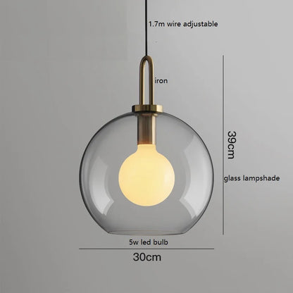 Lámpara colgante LED DecorBites™ con bola de cristal: Lámparas colgantes modernas para el hogar, restaurantes y cafeterías.