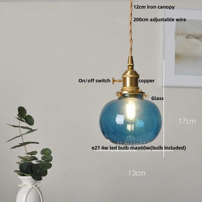 Lámpara colgante LED con globo de cristal DecorBites™ - Lámpara colgante nórdica moderna ajustable
