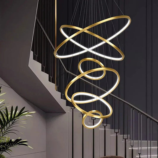 DecorBites™ Nordic Home Decor Stair Chandelier Living Room Bedroom Dining Room Lighting