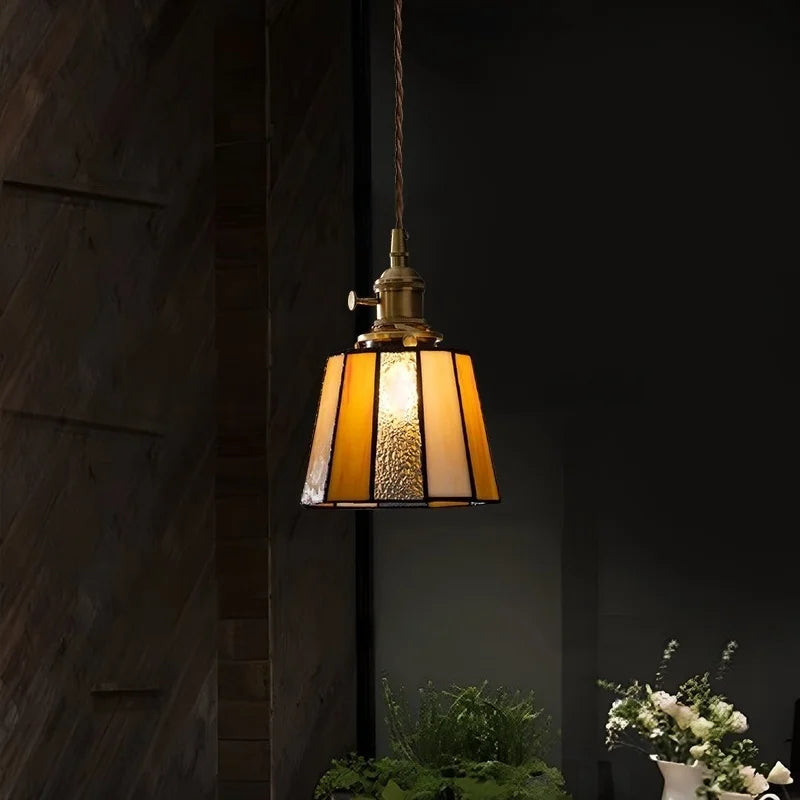 Copper LED Pendant Lamp Vintage 3-Head Bar Style