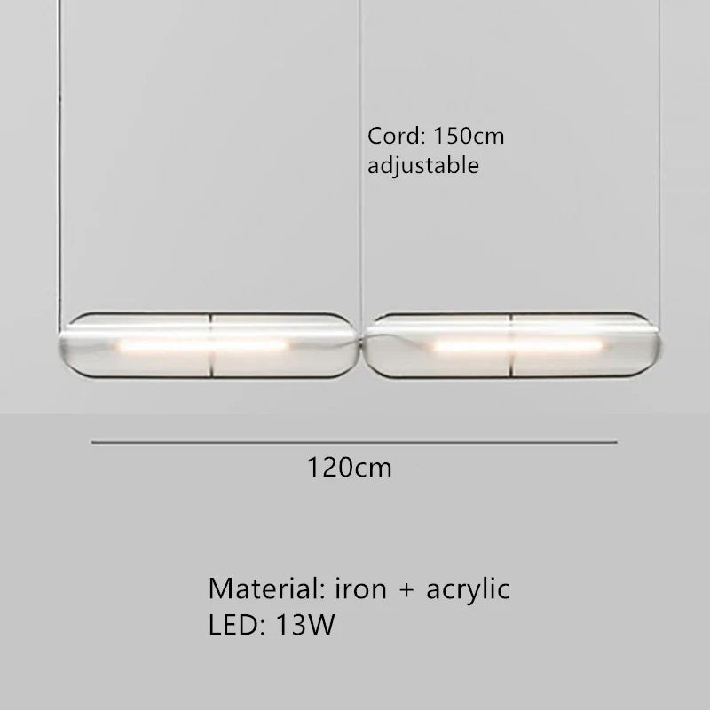 DecorBites™ LED Pendant Lamp: Modern Adjustable Warm Cord Light for Home, Office, and Dining Space