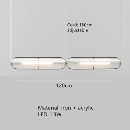 DecorBites™ LED Pendant Lamp: Modern Adjustable Warm Cord Light for Home, Office, and Dining Space