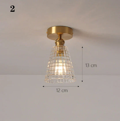 DecorBites™ Glass Shade Pendant Ceiling Lamp for Kitchen Aisle Bedroom LED Lights Fixtures