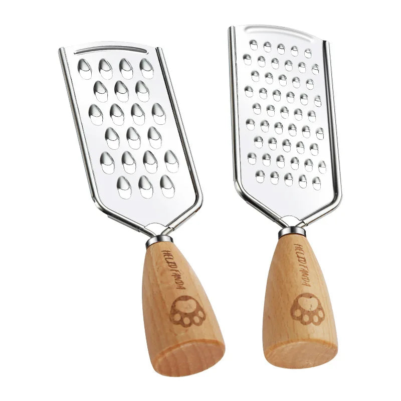 مبشرة وقطاعة متعددة الاستخدامات 3 في 1 من ديكوربايتس™ للمطبخ - بمقبض خشبي