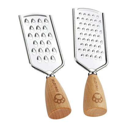 مبشرة وقطاعة متعددة الاستخدامات 3 في 1 من ديكوربايتس™ للمطبخ - بمقبض خشبي