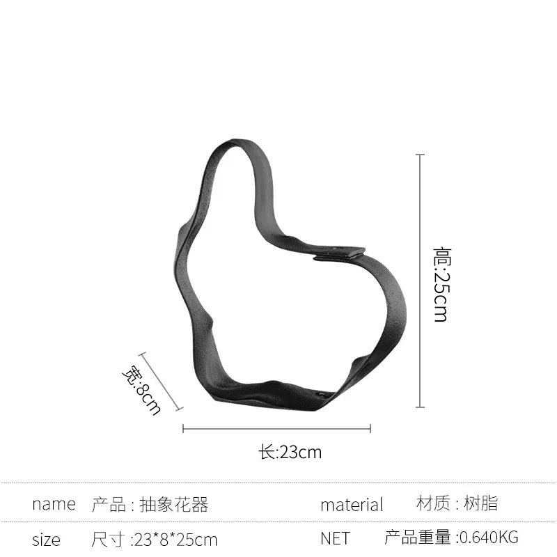 حلقات ديكوربايتس™ الهندسية المجوفة المصنوعة من الراتنج للديكور المنزلي وتنسيق الزهور