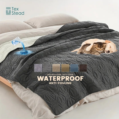 Decobites Pet Blanket Sofa Bed Cover & Mat for Cats Dogs - Waterproof Furniture Protector