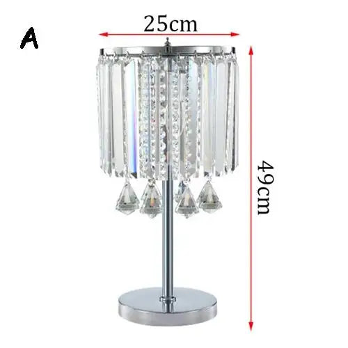 DecorBites™ Crystal Table Lamps: Modern Warm Living Room Study Desk Decor Fixtures