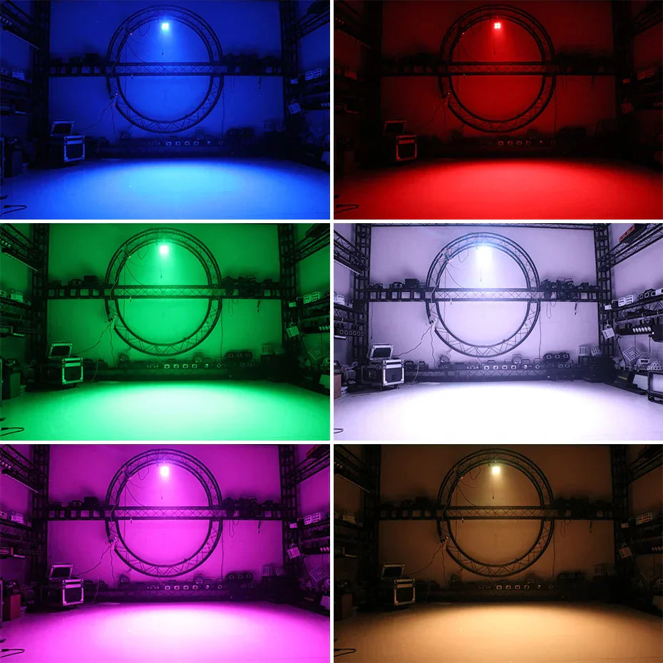 Decorbites™ 4x8W Mini RGBW LED Bühnen-Par-Licht für Party, DJ, Tanz - Weihnachten, Hochzeit, Bar