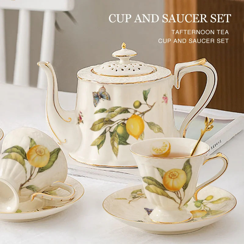 Gold Edge Ceramic Set