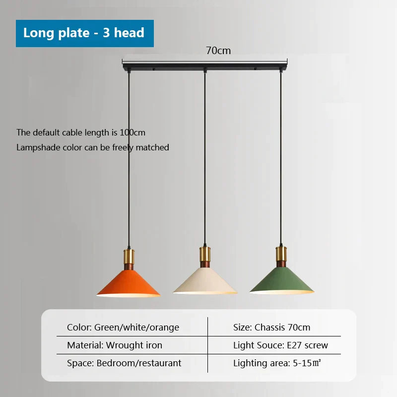 DecorBites™ Industrial Loft Pendant Lamps Iron Chandeliers for Home, Restaurant & Living Room