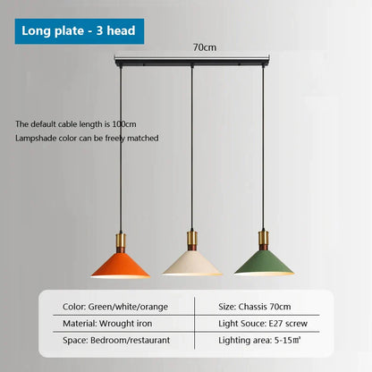 DecorBites™ Industrial Loft Pendant Lamps Iron Chandeliers for Home, Restaurant & Living Room