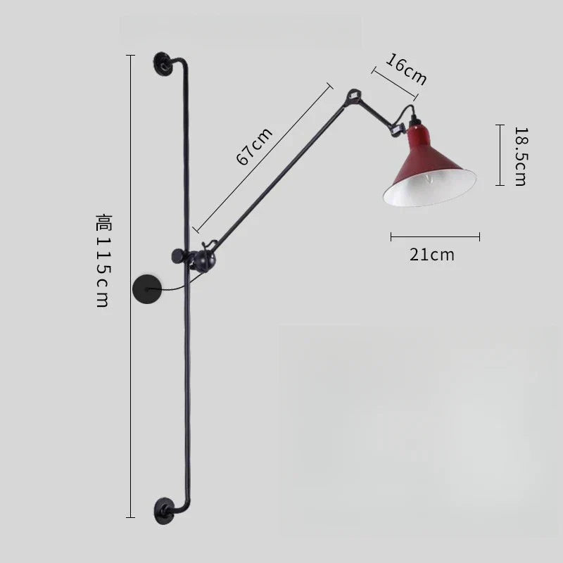 DecorBites™ Adjustable Rotating LED Wall Lamp for Bedroom & Living Room