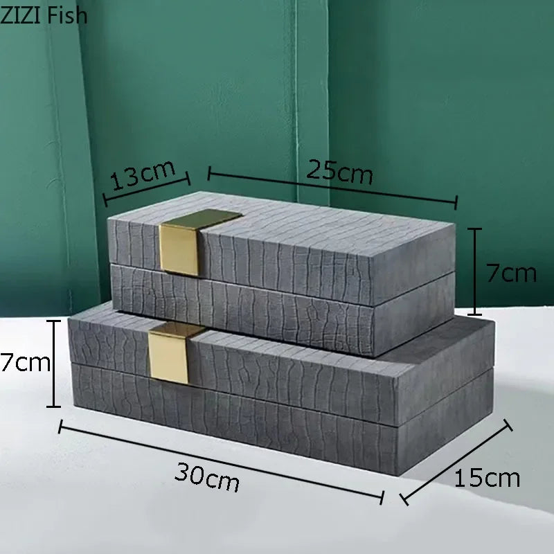 DecorBites™ Leather Jewelry Box: Chic Storage Solution for Dresser or Desk