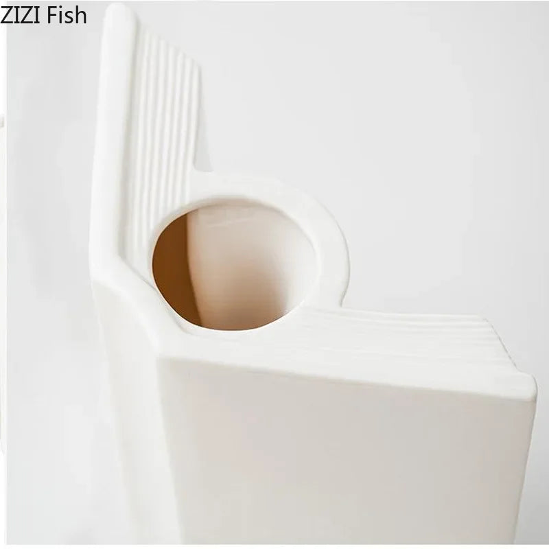 DecorBites™ Jarrón decorativo de escritorio con flores creativas | Decoración floral artificial para habitaciones estéticas