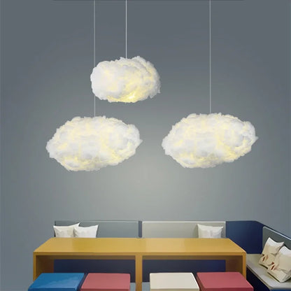 DecorBites™ Cloud LED Pendant: Modern Hanging Lamp for Living, Bedroom, Kids Room Lighting