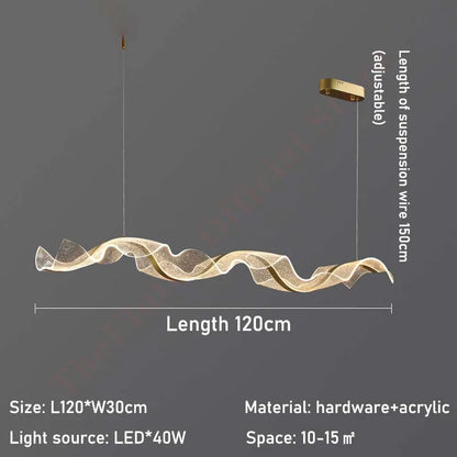 DecorBites™ Gold Acrylic LED Pendant Lamps - Nordic Design for Home Decor Lighting