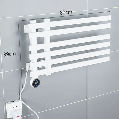 DecorBites™ Electric Towel Warmer Rack Thermostatic Digital Display Stainless Steel Holder