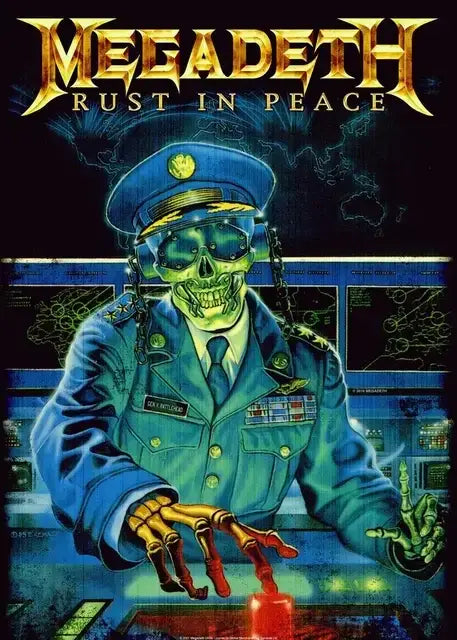 DecorBites™ Megadeth Canvas Poster: Rock Music Wall Art