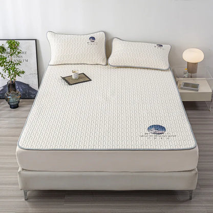 Juego de colchonetas de látex refrescantes DecorBites™ - Colchón acolchado grueso de verano y fundas de almohada