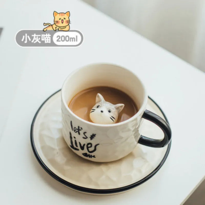 DecorBites™ Cat Claw Ceramic Cup 200ML