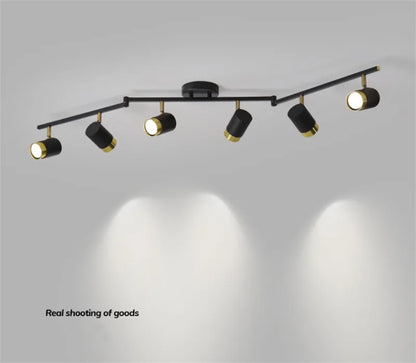 DecorBites™ Ceiling Chandelier Black White LED Spotlight for Living Room Bedroom Dining