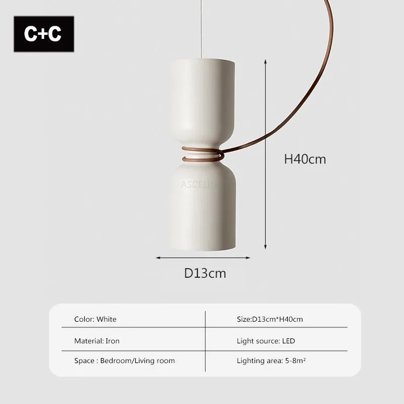 DecorBites™ LED Pendant Light: Minimalist Iron Fixture for Bedroom, Living Room, Restaurants & Bars