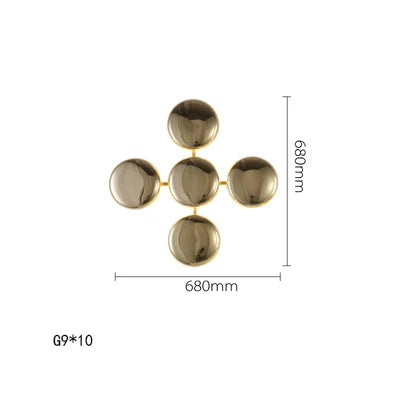 DecorBites™ Italian 2025 Glossy Gold LED Wall Sconces - Modern Home Decor