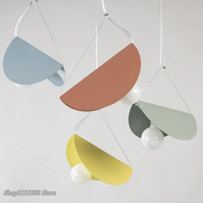 ديكوربايتس™ مصباح معلق هندسي من الحديد لغرفة الطعام أو غرفة النوم أو غرفة الأطفال