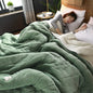 Decobites Cozy Coral Fleece Double Blanket for Beds - Super Soft Plush Quilt