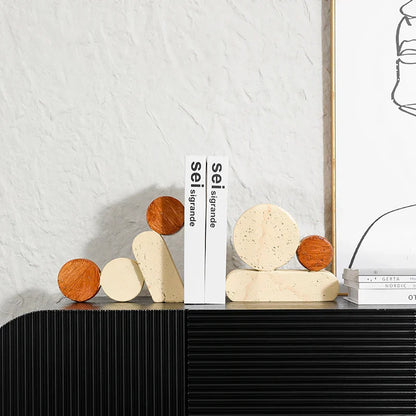 DecorBites™ Artesanías de resina con círculos geométricos - Figuras de piedra ahuecadas