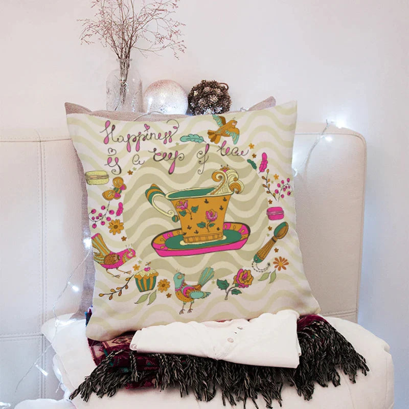 وسادة DecorBites™‎ بلون الخوخ مقاس 45×45 سم لغرفة المعيشة والأريكة والسرير والكرسي والمكتب