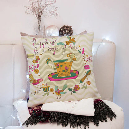 وسادة DecorBites™‎ بلون الخوخ مقاس 45×45 سم لغرفة المعيشة والأريكة والسرير والكرسي والمكتب