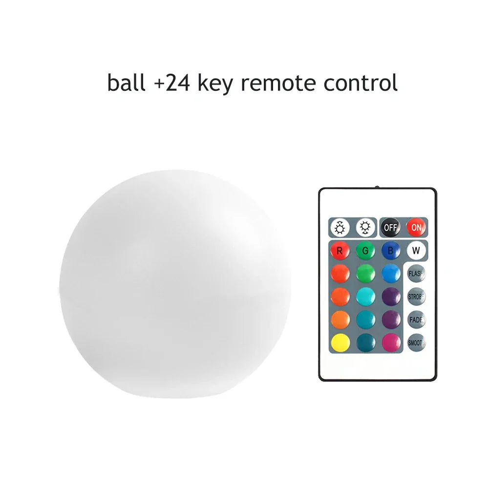 DecorBites™ LED Pool Ball Light - Colorful Remote Control Floating Night Lamp