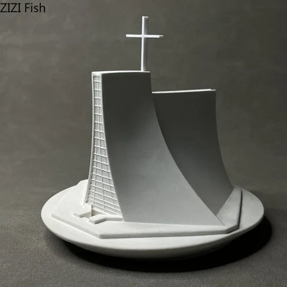 DecorBites™ Christian Church Gypsum Ornaments Luce Chapel Architecture Decoration Home Decor