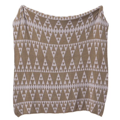 DecorBites™ Bohemian Flower Knitted Throw Blanket