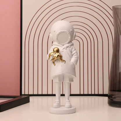 DecorBites™ Diver Sculpture Ornament: Modern Home Office Decor Gift