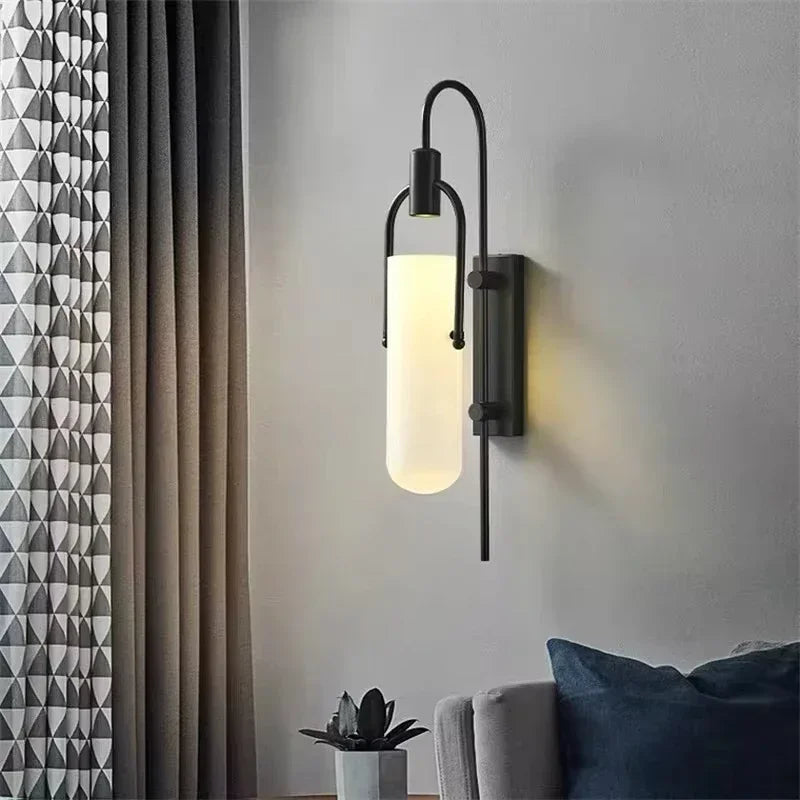 DecorBites™ Glass Shade LED Wall Lamp for Living Room, Bedroom, Aisle, Stairs