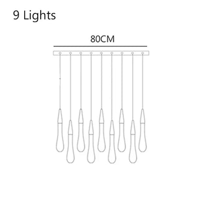 DecorBites™ Crystal Drop Chandelier: Elegant Lighting for Home Decor, Living Room, Dining Room, Lobby