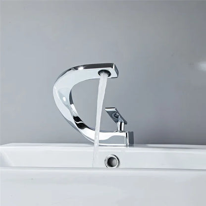 DecorBites™ Basin Faucet Brushed Gold Mixer Tap Hot Cold Sink Faucet Chrome Black New