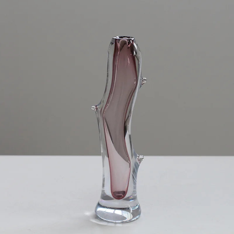 DecorBites™ Glass Vase Branch Fork Shape Thick Bottle Floral Arrangement Terrarium