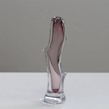 DecorBites™ Glass Vase Branch Fork Shape Thick Bottle Floral Arrangement Terrarium