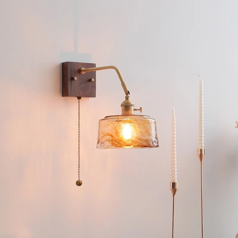 DecorBites™ LED Wall Sconce Pull Chain Switch Modern Style Light Fixtures