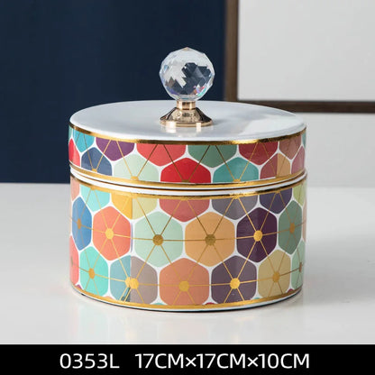 Joyero de cerámica con forma de bola de cristal DecorBites™: Tarro decorativo para organizar tu hogar