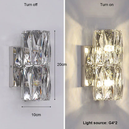 DecorBites™ K9 Crystal LED Wall Lamp: Modern Luxury Nordic Sconces for Home Lighting