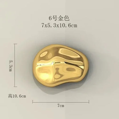 زخارف حائط حجرية ثلاثية الأبعاد من DecorBites™: جماليات الغرفة وديكورها - قلادات حجرية مطلية