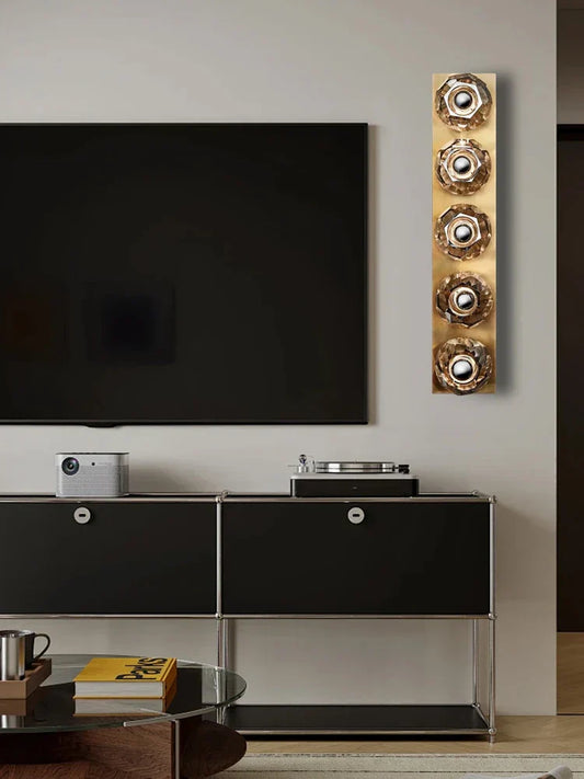 Lámpara de pared de lujo DecorBites™ Crystal para decoración moderna de salas de estar y fondos de TV